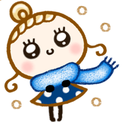 [LINEスタンプ] ラフに返せる♡冬スタンプ