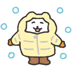 [LINEスタンプ] すこやかシロクマ 北海道 (冬)