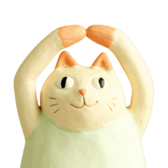 [LINEスタンプ] 粘土ねこ