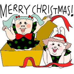 [LINEスタンプ] やっちゃんとフランソワのクリスマス