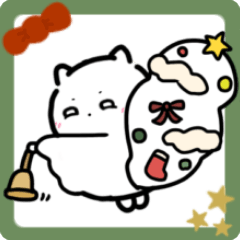 [LINEスタンプ] 冬とエゾなモモンガと