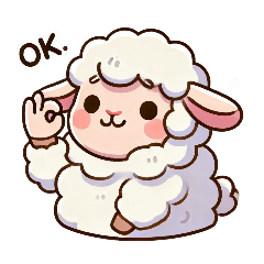[LINEスタンプ] 迷えるひつじの感情スタンプ