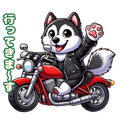 [LINEスタンプ] ハスキー犬の日常使えるかわいいスタンプ