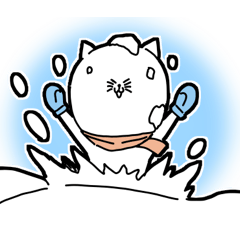 [LINEスタンプ] かわいいネコの冬スタンプ(文字無し版)