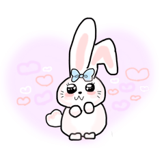 [LINEスタンプ] おねだりうさぎ♡