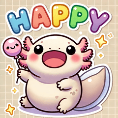 [LINEスタンプ] ウーパールーパーの表情スタンプ