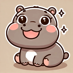 [LINEスタンプ] カバの感情スタンプ