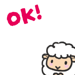 [LINEスタンプ] まんまるひつじアニメーションスタンプ