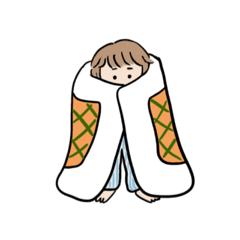 [LINEスタンプ] サムイアサ子ちゃん