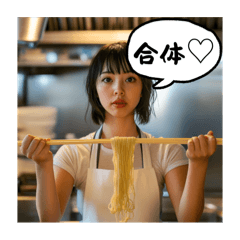 [LINEスタンプ] ラーメン屋さんの女将たち