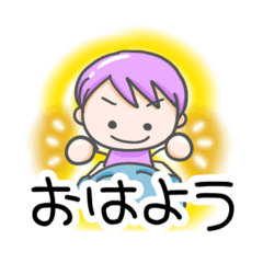 [LINEスタンプ] 8色ガール⭐︎日常⭐︎1日ほんわか