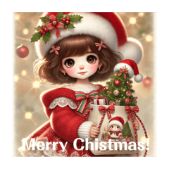 [LINEスタンプ] かわいい彼女♡クリスマス5