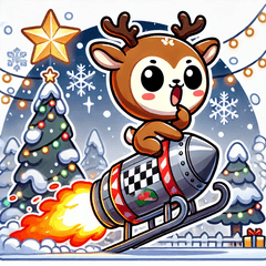 [LINEスタンプ] クリスマスどうぶつスタンプ6