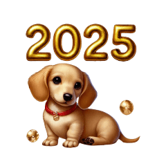 [LINEスタンプ] ダックス2025newyear