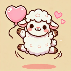 [LINEスタンプ] 迷えるひつじの恋するスタンプ