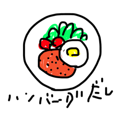 [LINEスタンプ] 今日何食べたかを報告するスタンプ！