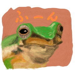 [LINEスタンプ] なんとなくそこにいるカエルたち