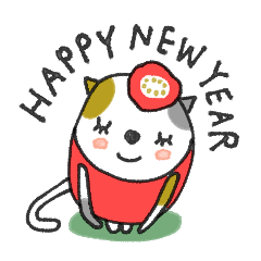 [LINEスタンプ] mottoの猫達♡日常と年末年始も（再）