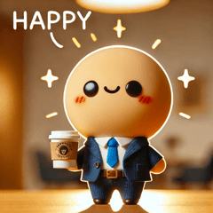 [LINEスタンプ] ビジネスキャラの感情スタンプ