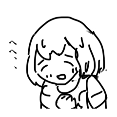 [LINEスタンプ] てきとうおんなのこ月枝編その2