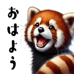 [LINEスタンプ] リアルなレッサーパンダ1【日常編】