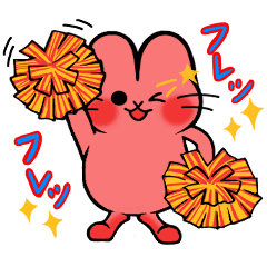 [LINEスタンプ] こぶ耳うさぎVer.3