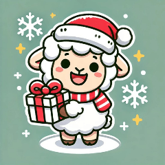 [LINEスタンプ] 迷えるひつじのクリスマスコレクション