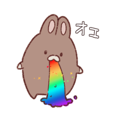 [LINEスタンプ] いつものうさちゃん(体調不良のすがた)