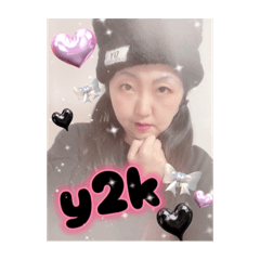 [LINEスタンプ] y2kファッション愛理たん♡