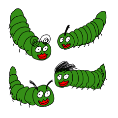 [LINEスタンプ] 耀く家族虫