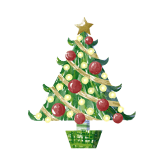 [LINEスタンプ] クリスマスツリーを作ろう！