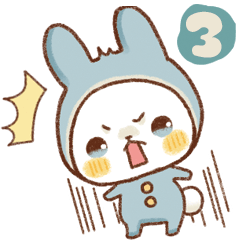 [LINEスタンプ] うさぎのかんづめ-3-