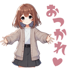 [LINEスタンプ] いろんな女の子の毎日スタンプ