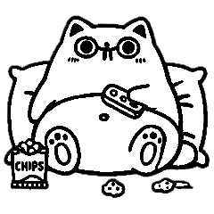 [LINEスタンプ] おもしろ猫の毎日