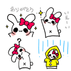 [LINEスタンプ] のったりうさぎ3