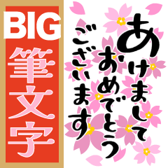 [LINEスタンプ] BIG お正月〜クリスマス♡年間行事【再版】