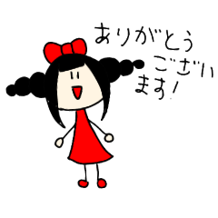 [LINEスタンプ] girl's stickers(iori)