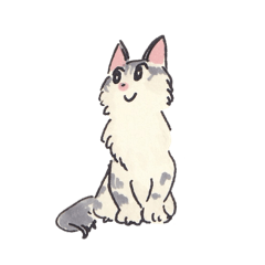 [LINEスタンプ] 長毛猫のマイちゃん