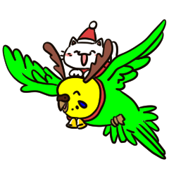 [LINEスタンプ] 冬にゃんこちゃん(ピーコ多)