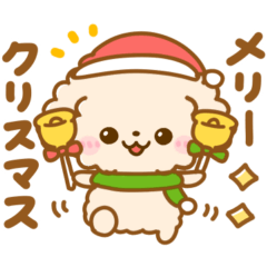 [LINEスタンプ] 冬に可愛い♡トイプードル