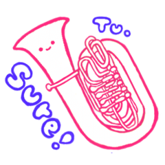 [LINEスタンプ] 吹奏楽部の楽器スタンプ