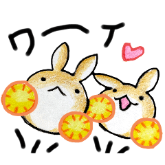 [LINEスタンプ] むぎときなこ1