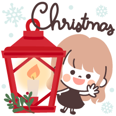 [LINEスタンプ] モノトーンLongちゃん・クリスマス