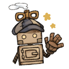 [LINEスタンプ] 蒸気機関ロボのスタンプ