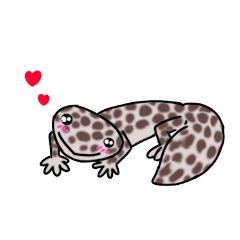 [LINEスタンプ] ゆるーいレオパちゃん