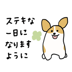 [LINEスタンプ] やさしいコーギーちゃん