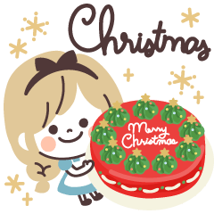 [LINEスタンプ] Girlyちゃんおとぎの国・クリスマス