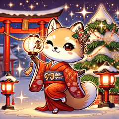[LINEスタンプ] 年末年始に使える！かわいい動物スタンプ7