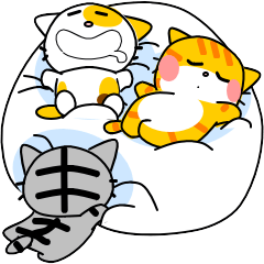 [LINEスタンプ] 可愛いにゃんこ達【30】冬のミニ