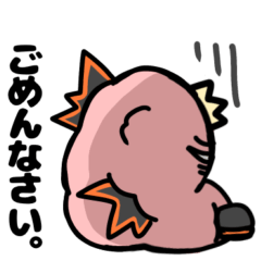 [LINEスタンプ] 肉塊ちゃんと脳無ちゃんズ